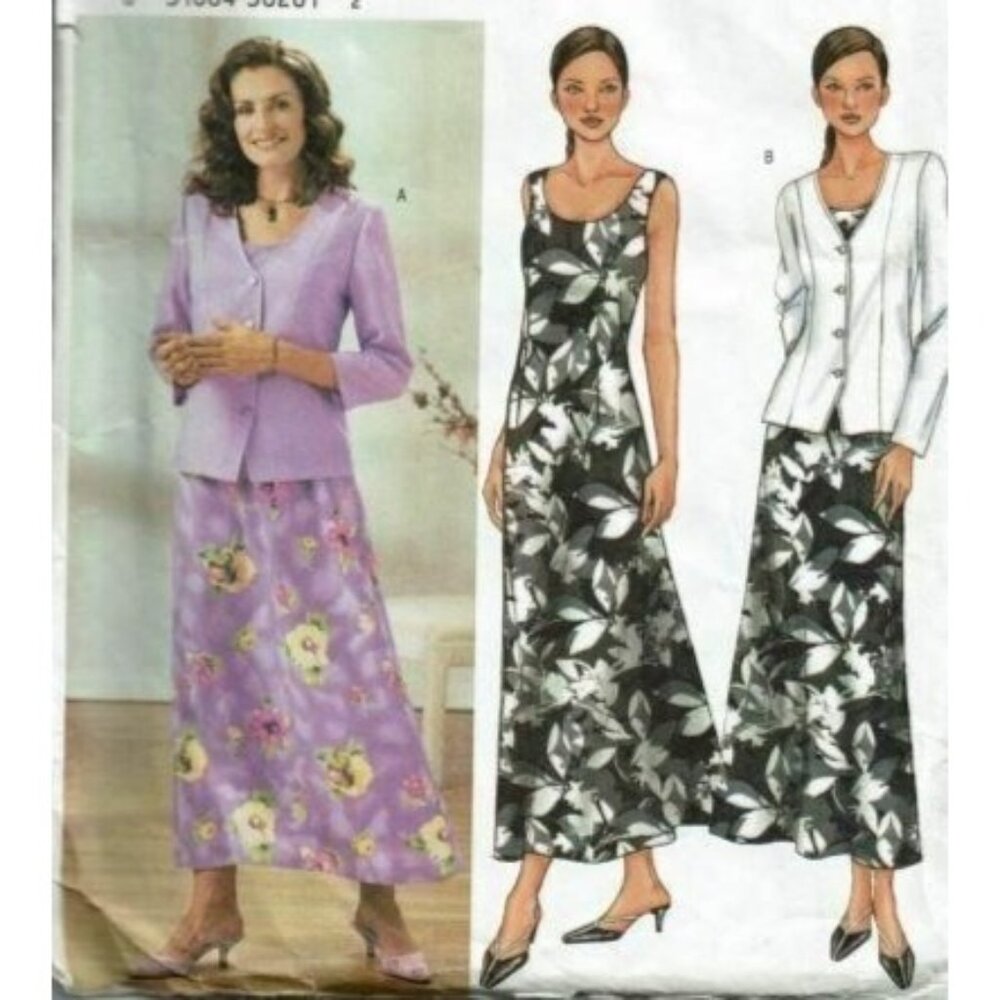 Butterick Sewing Pattern 3758 Misses Petite‎ Dress Jacket Size 14-18